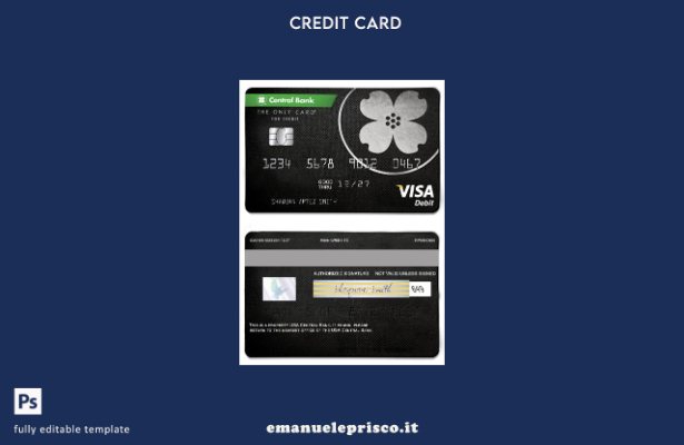 modello di carta visto della banca centrale USA in stile verificato